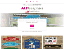 Tablet Screenshot of jafgraphics.co.uk